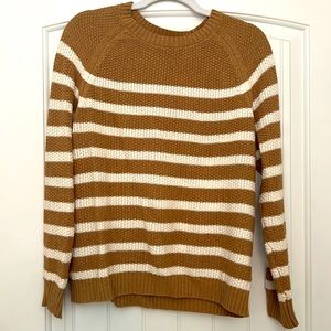 Loft Striped Knit Sweater